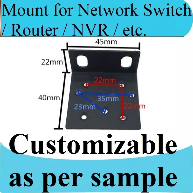 Suitable for TP-LINK TL-WVR450G switch router hanging ear bracket ear cabinet fixed angle iron, Welcome to Customize, Only 1pcs