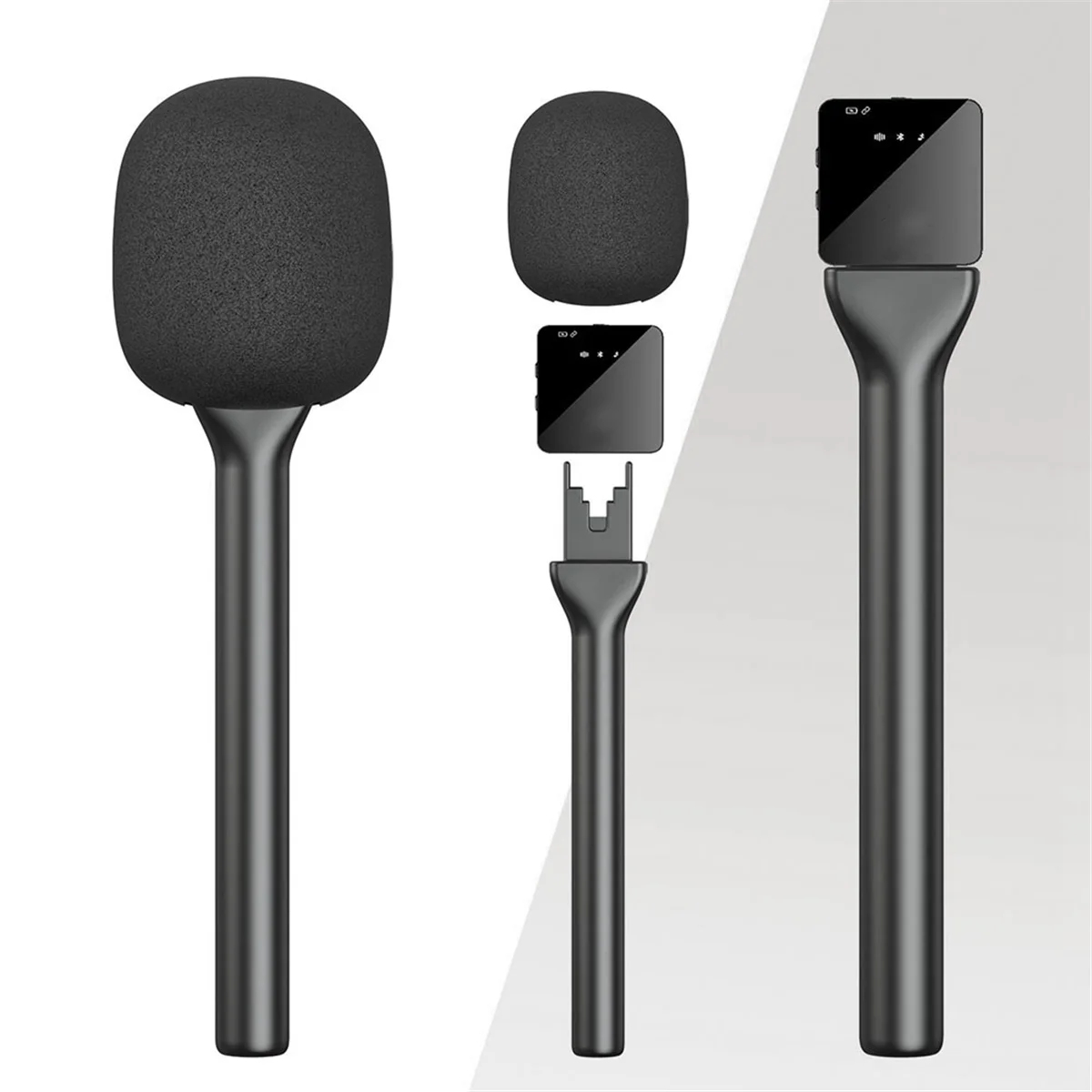 Adaptador de microfone para entrevista, alça de microfone adopter portátil para rode wireless go/goii/para dji mic/relacart/microfone sem fio