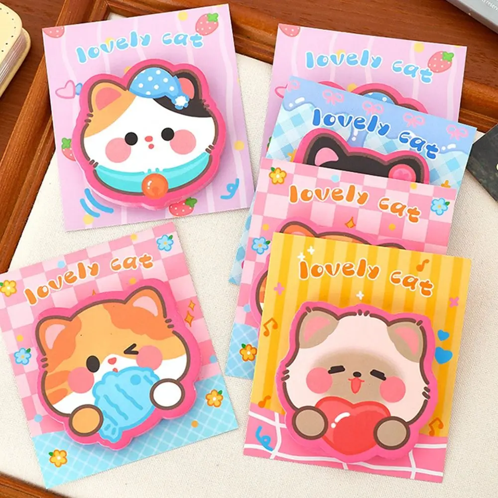 30 قطعة/المجموعة ورقة سمك القط على شكل ورق ملاحظات لاصق لا تتلف بسهولة ملاحظات لاصقة لزوجة قوية ملاحظات المفكرة طالب #3