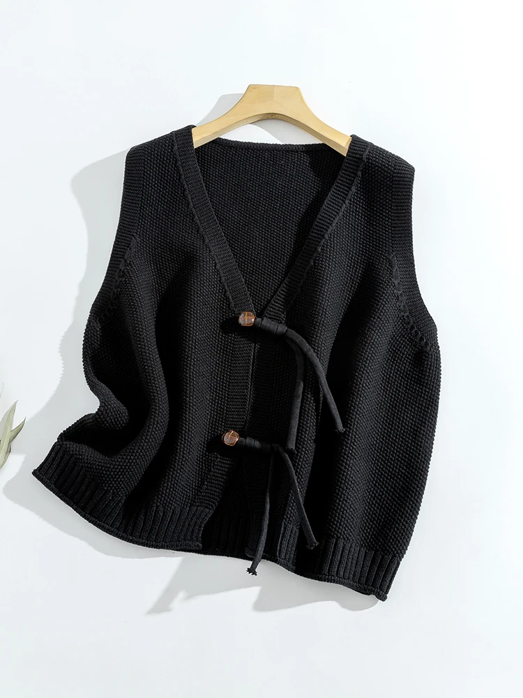 High Quality Knitted Vest for Women's Autumn and Winter Outerwear Cardigan, Oversized Camisole Jacket, Loose Sweater Vest