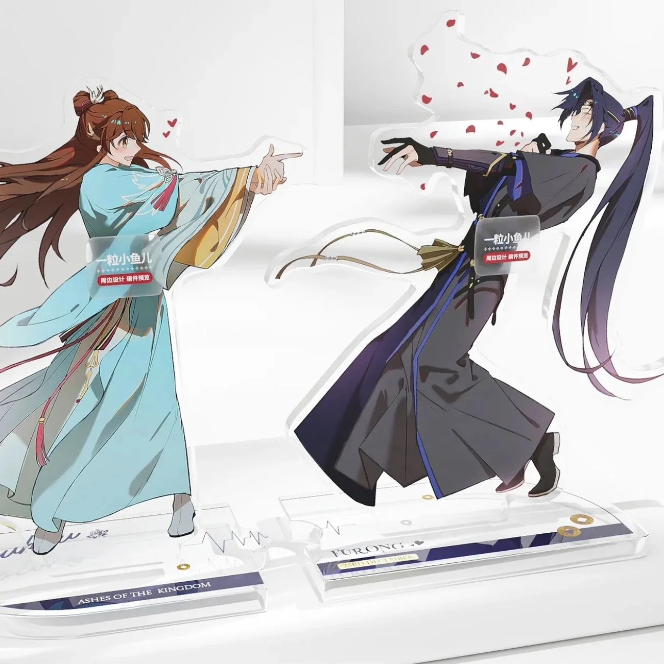 اسم الرمز: مجموعة جديدة من الأكريليك المحيطي لعبة يوان، أكثر جميلة من زخرفة سطح المكتب على شكل قلب، علامة تجارية واقفة