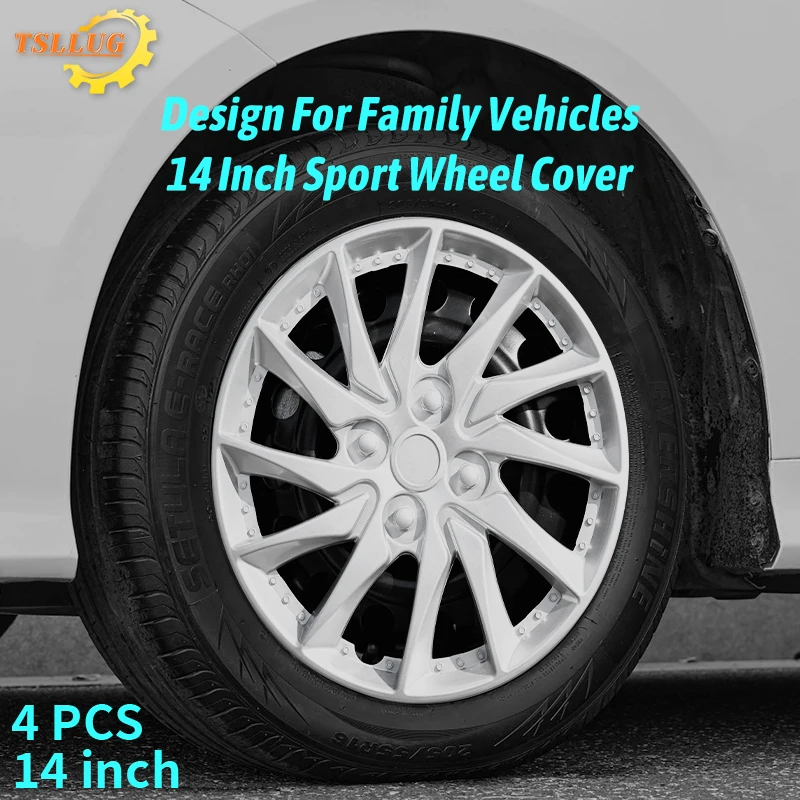 

Комплект из 4 колпаков для колес YD Style, 14 дюймов, для стальных и железных дисков, подходят для Honda, Volkswagen, Chevy, Mazda, Dodge