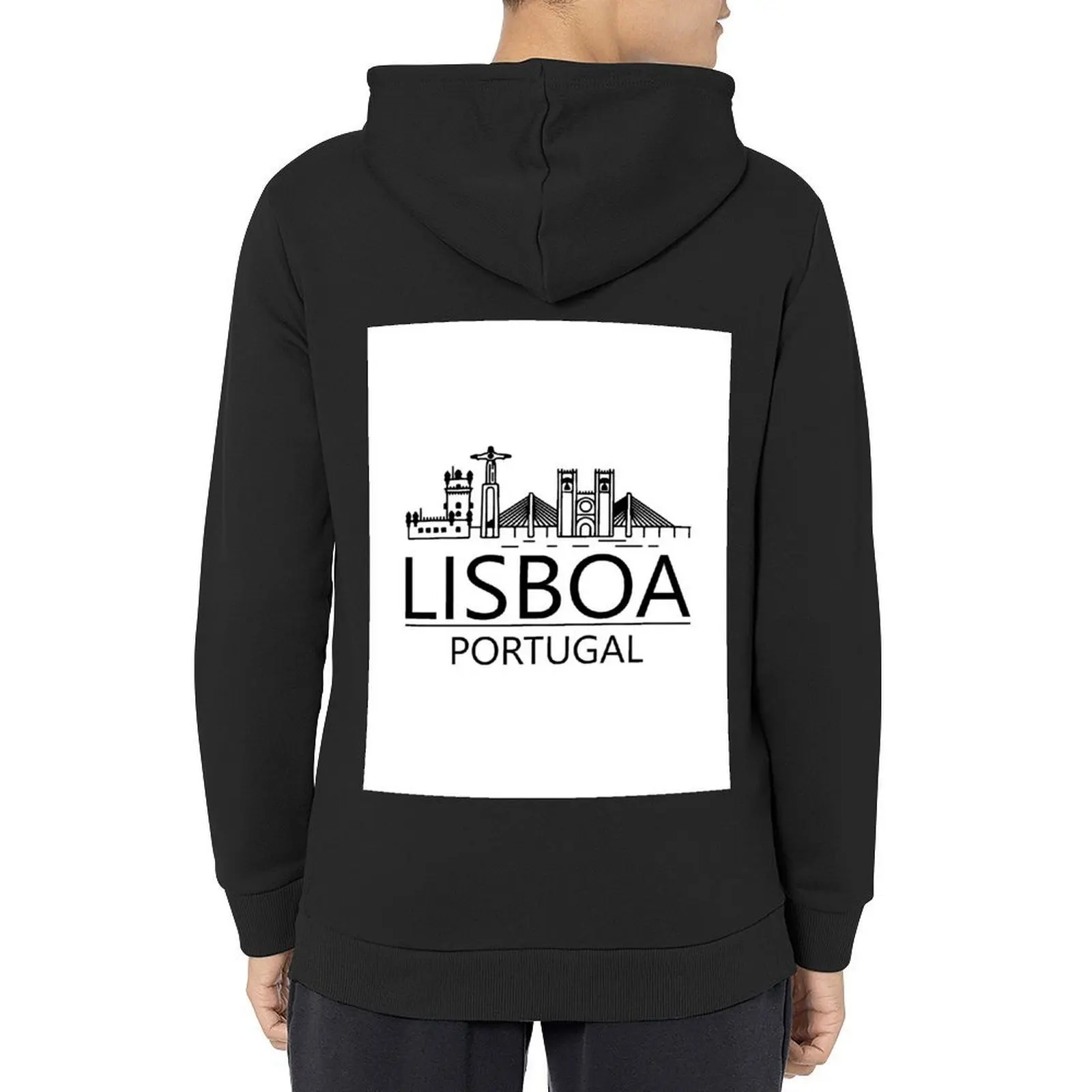 

Lisboa-Portugal Hoodie men's coat mens clothing graphic t shirts men men's clothing hoodie graphic