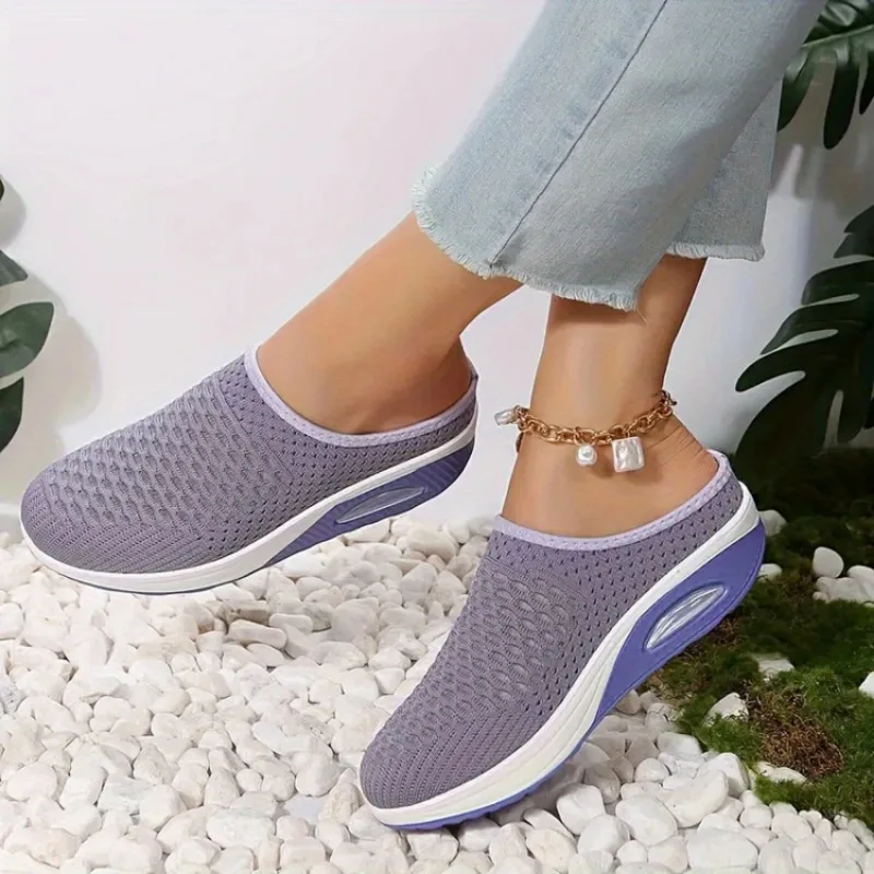 2024 Women Wedge Slippers Premium Slippers Vintage Anti-slip Casual Female Platform Retro Shoes Plus Size Orthopedic Sandals