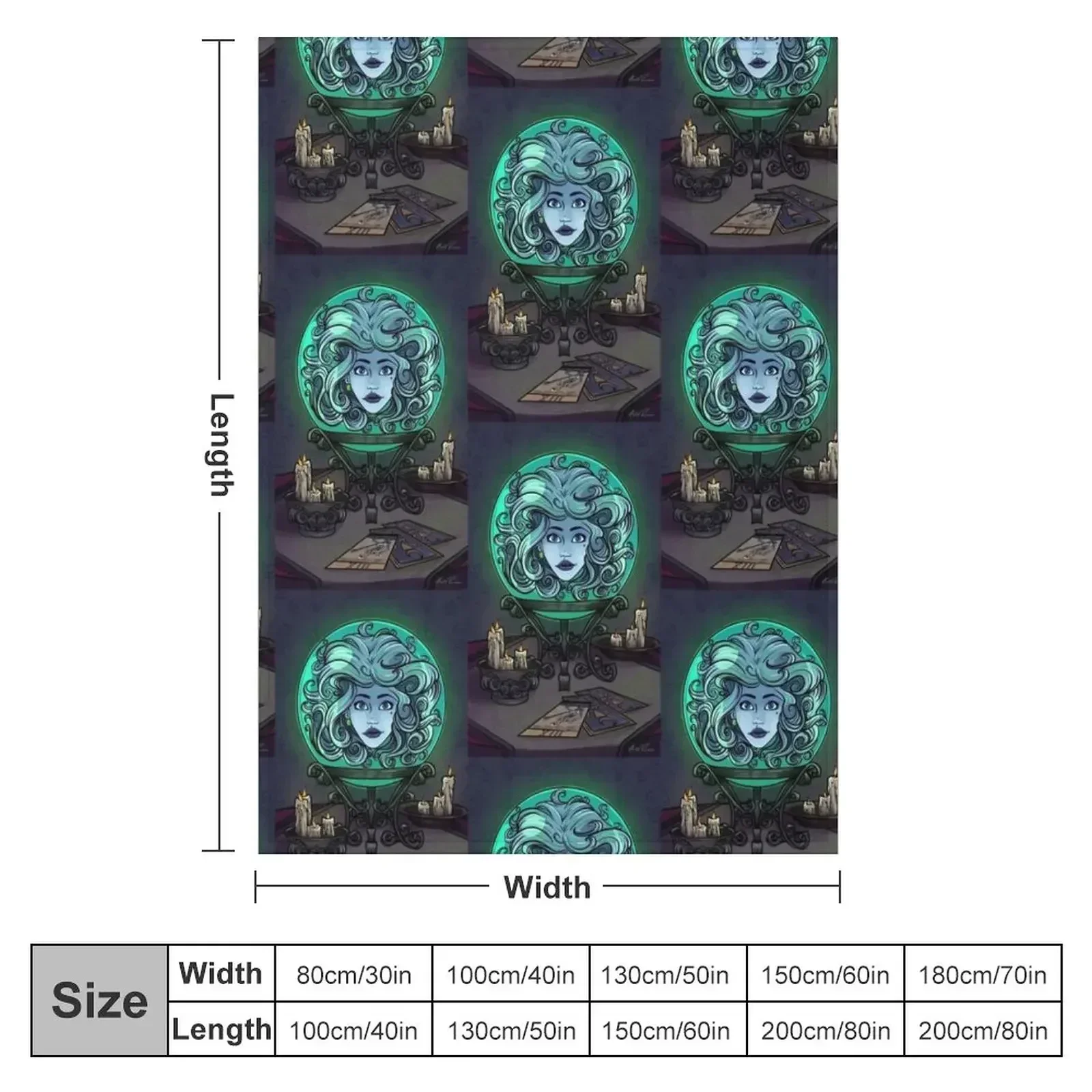 Madame Leota Throw Blanket couch cozy soft plush fuzzy picnic outdoor blanket