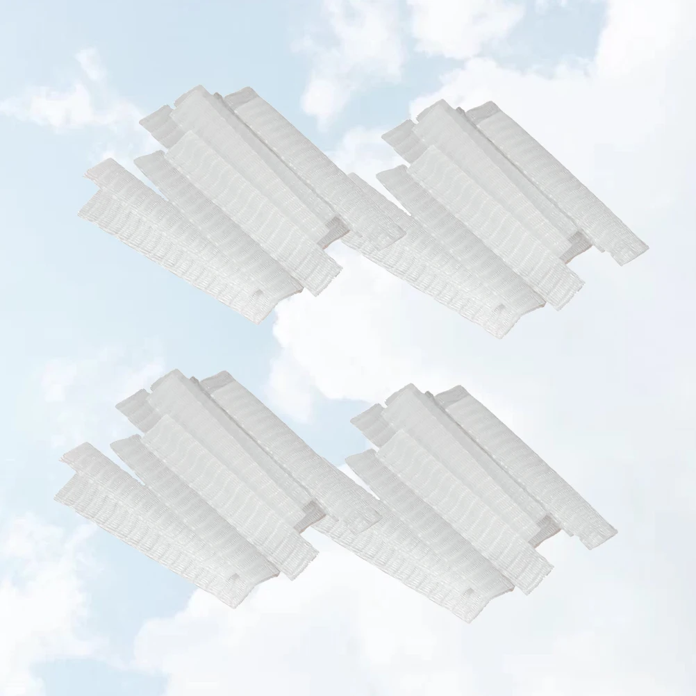 100Pcs Makeup Brushes Protective Covers Pe Plastic Net Sleeves Mesh Design Clean Easy Recognize Makeup Brush Protector