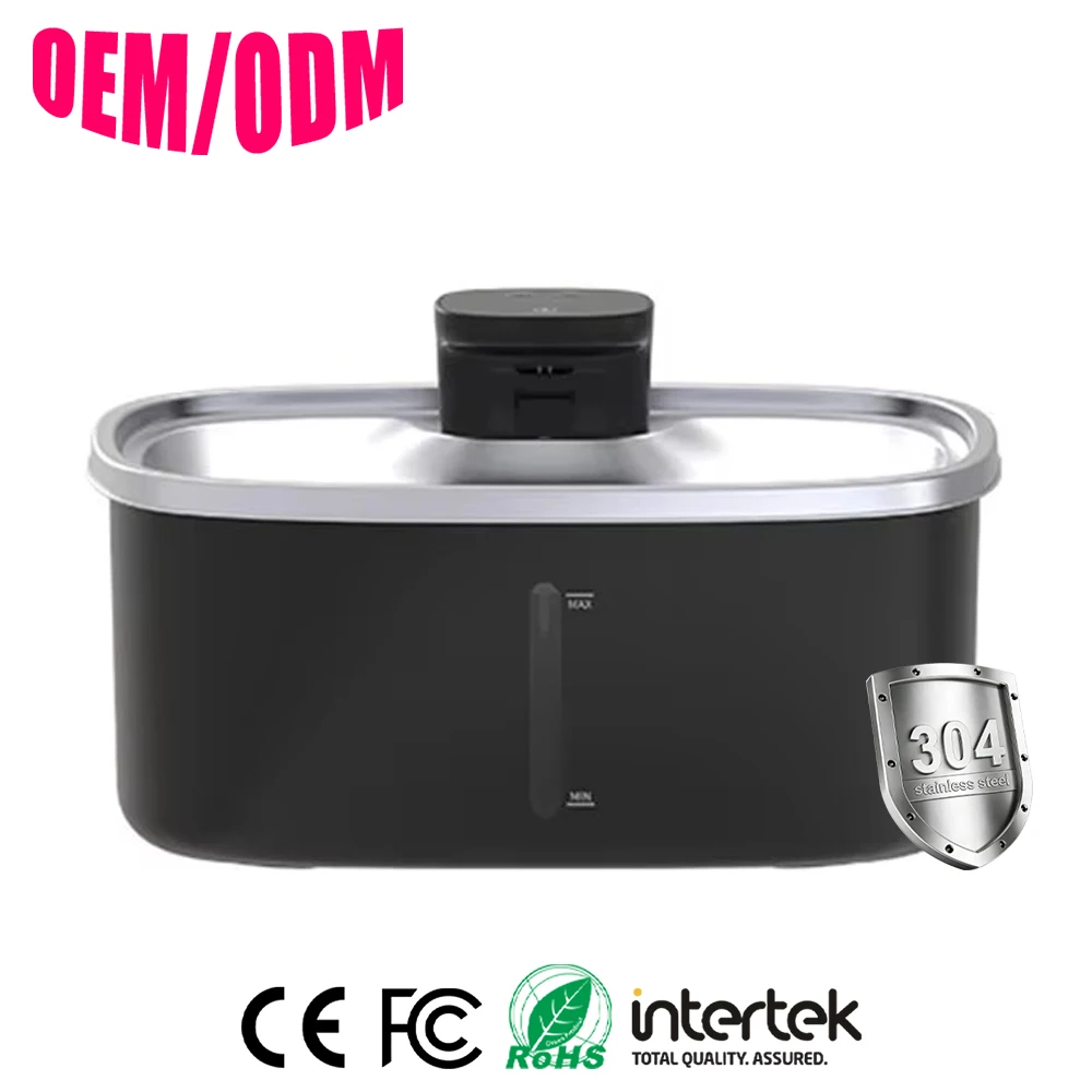 Pet Automatic Charge Portable Water Dispenser 10L Large Capacity Stainless Steel Basin Multi-Stage Filtration System