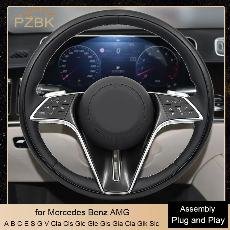 

Car Steering Wheel Assembly Gloss Black for Mercedes Benz Maybach W204 W205 W207 W211 W212 W213 W221 W222 Cls Glc Gle Gls Gla