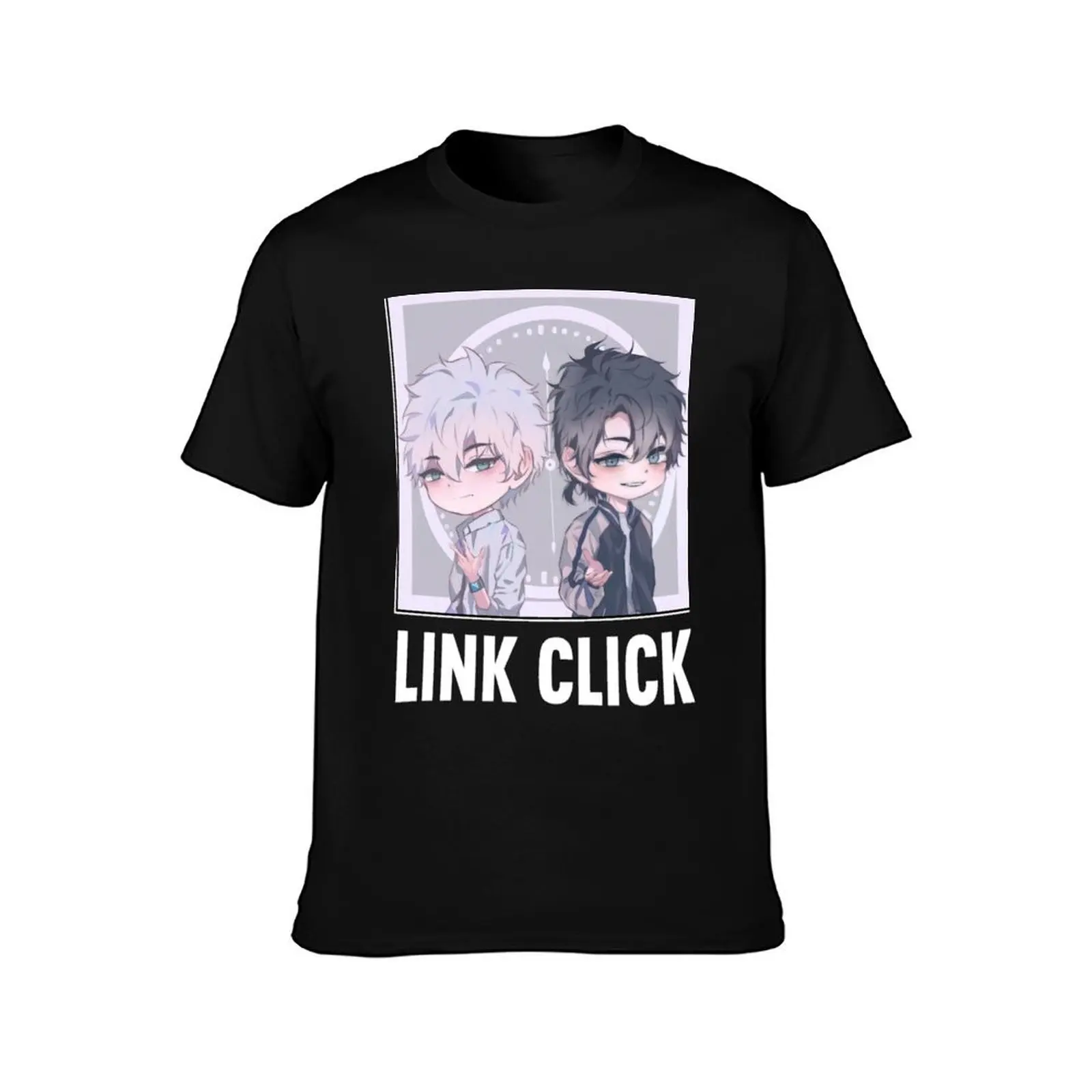 Link Click T-Shirt tops basketball graphic tees cute clothes anime designer t shirt men