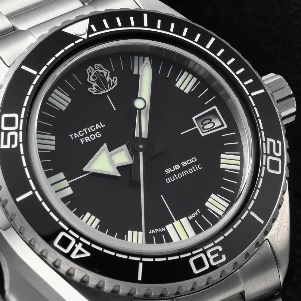 Tactical Frog 41MM Men's Luxury Watch Automatic Mechanical Movement NH35A Titanium Sapphire 200M Waterproof C3 Luminous  Watches view 5