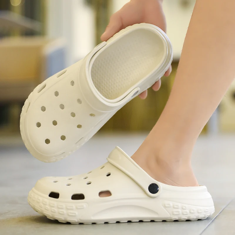 Sandalias Baotou de suela gruesa para exteriores, calzado antideslizante, resistente al desgaste, desodorante para playa, novedad de verano, 2024