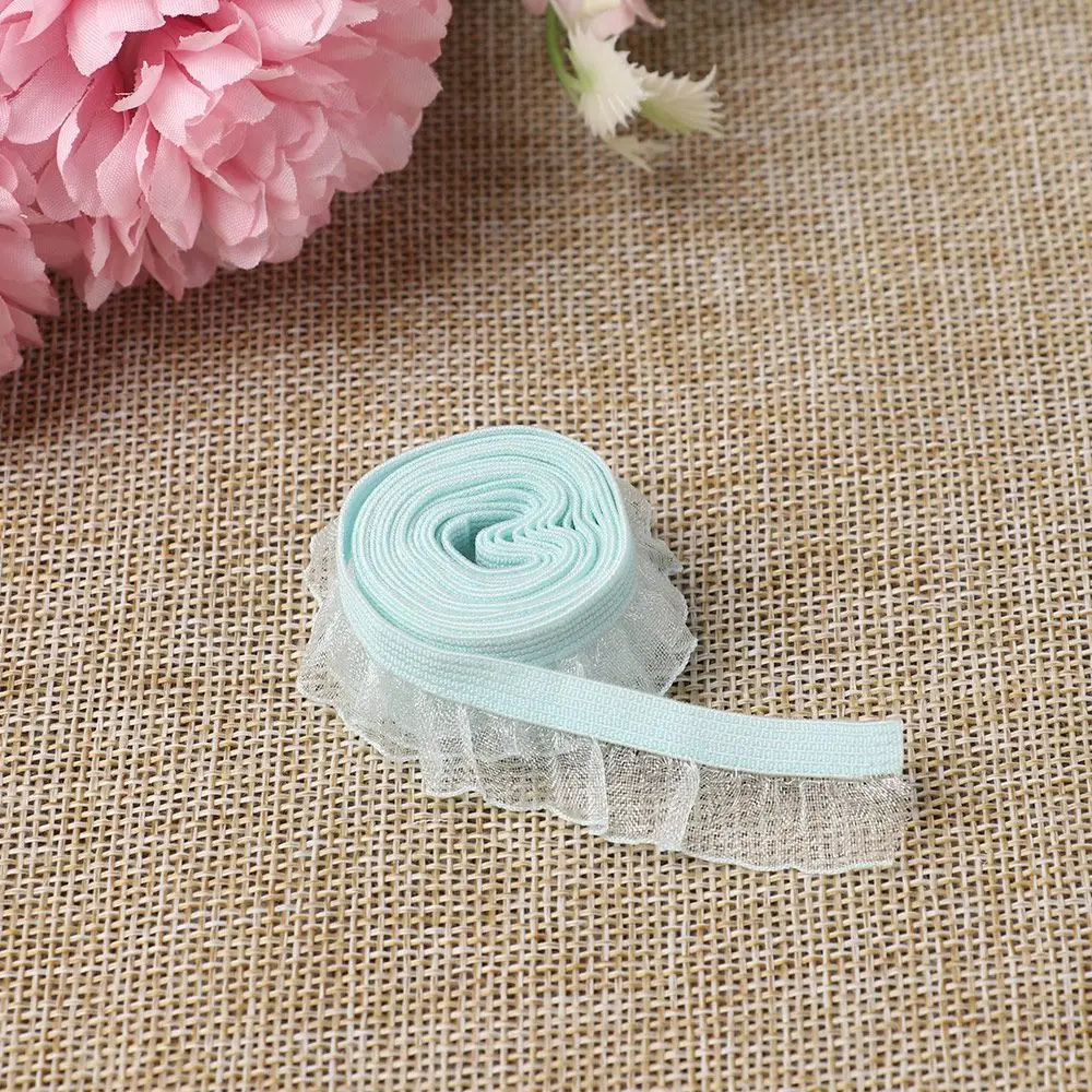 Secuencia DIY costura guipur muñeca medias Material muñecas ropa ajuste encaje elástico tela de encaje cuello chapado decoración de vestido