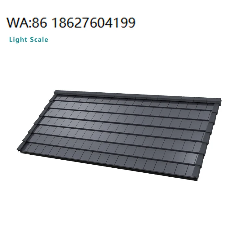 Light Scale Solar Roof Tiles Photovoltaic Shingle Bipv Home Green System Cdte Technology 18w Efficiency Renewable Energy