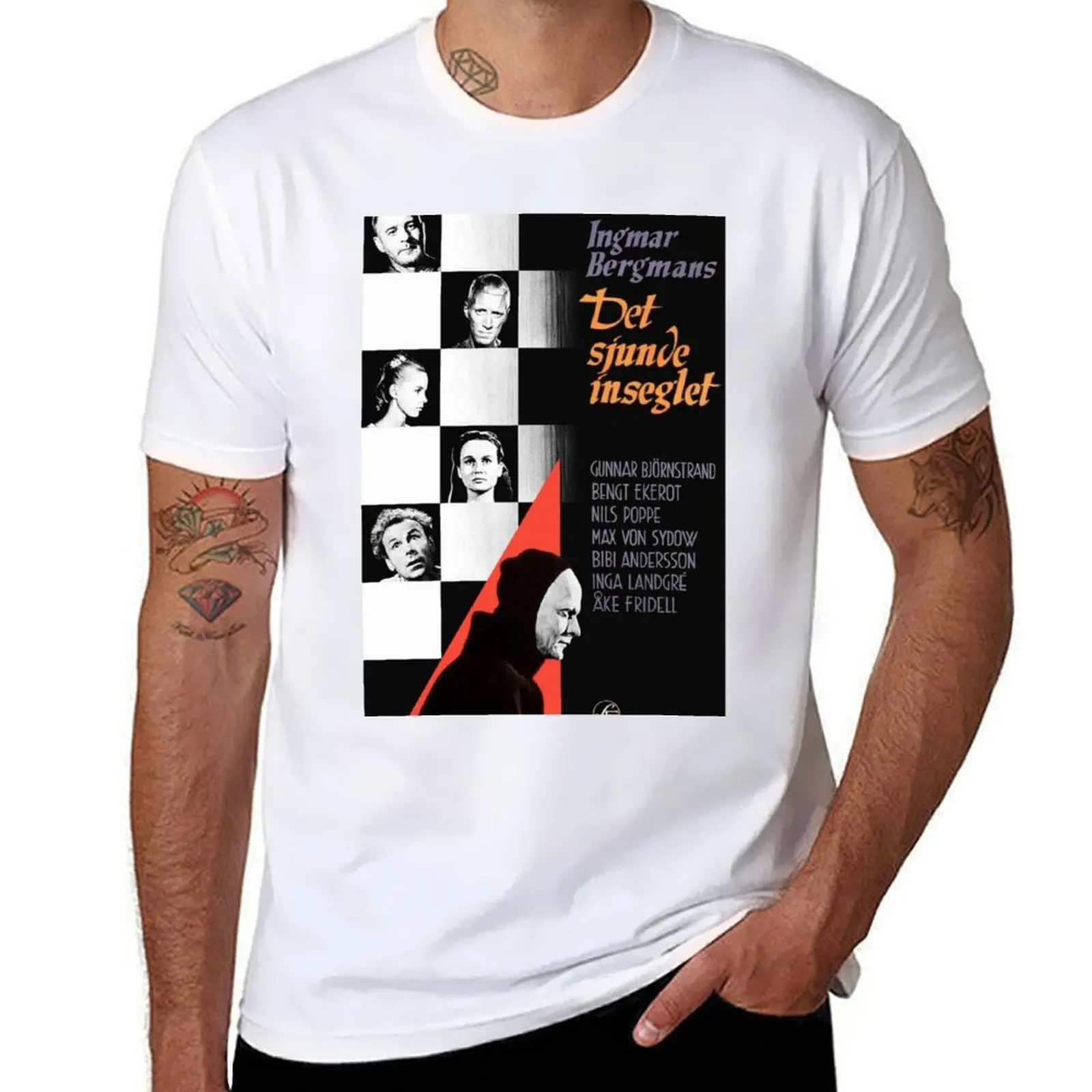 

The Seventh Seal Bergman T-Shirt cotton t shirts man 100% t shirt for man T-Shirt