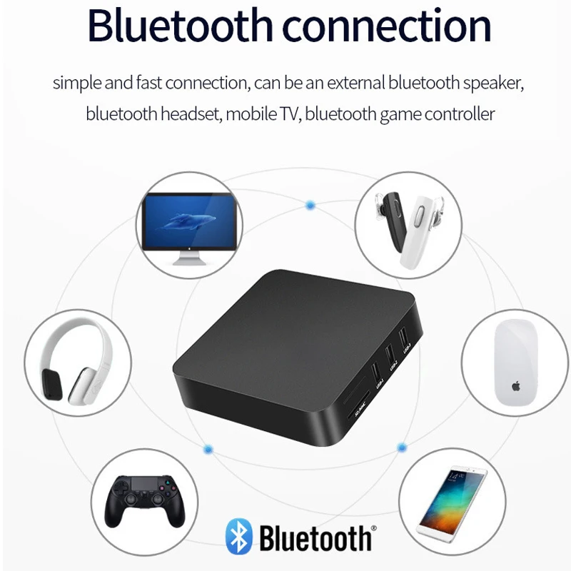   Smart Home Theater TV Box AllwinnerH313 Assistente Google Netflix Streaming Lettore multimediale Bluetooth