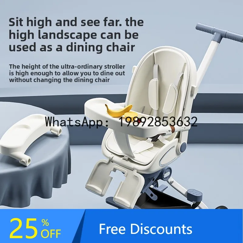 

Stroller for Kids Lightweight Foldable Sit and Lie Baby Stroller Baby Supplies