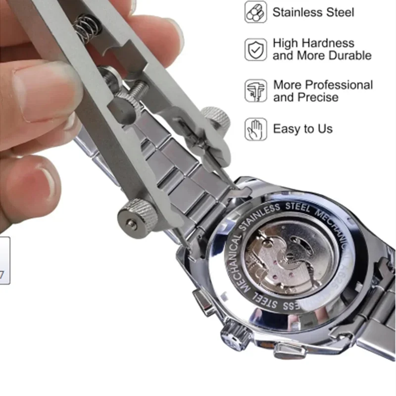 Watch Spring Bar Plier Tool Kit Spring Bar Tweezer Tool for Watch Wrist Band Removal Repair Set Strap Aluminum Alloy Remove Tool
