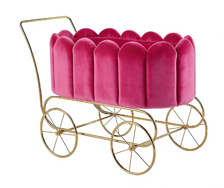 Removable Newborn Crib Fashion Baby Stroller No Paint Custom Crib Cradle