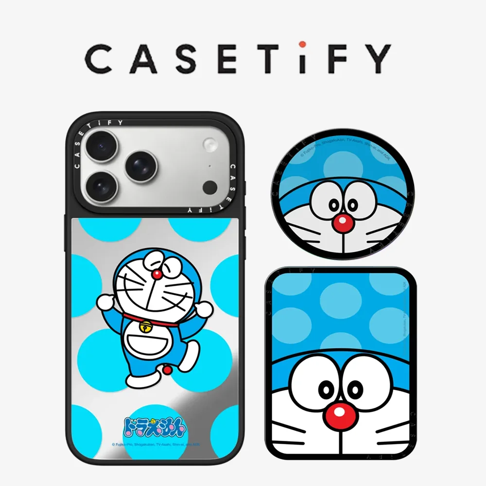 Coque de téléphone CASETiFY Doraemon Cartoon Animation Series pour iPhone 13 15 14 16 17 Pro Max Air Plus, protection magnétique