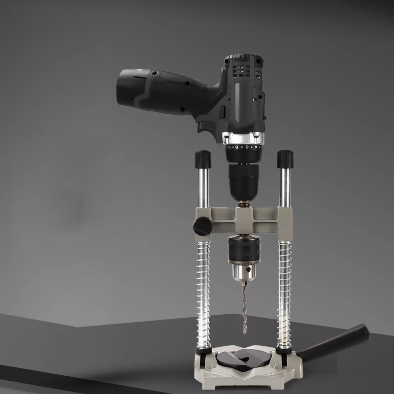 

Aluminum Base Steel Column Adjustable Drill Stand 0-45 Degree Angle for Woodworking Power Tool Multi-Functional Repair Tools