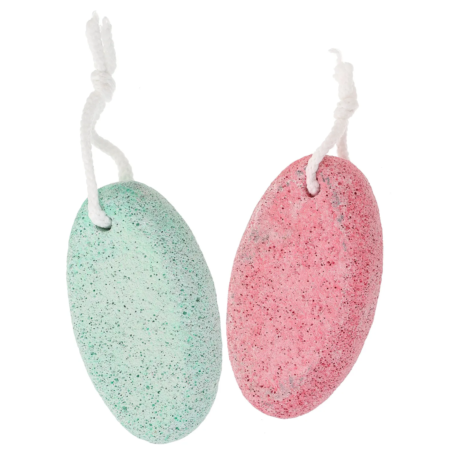2Pcs Volcanic Foot Scrubber Stone Pedicure Tool Exfoliate Dry Hard Skin Remove Calluses Smooth Shiny Feet Foot Care Stone