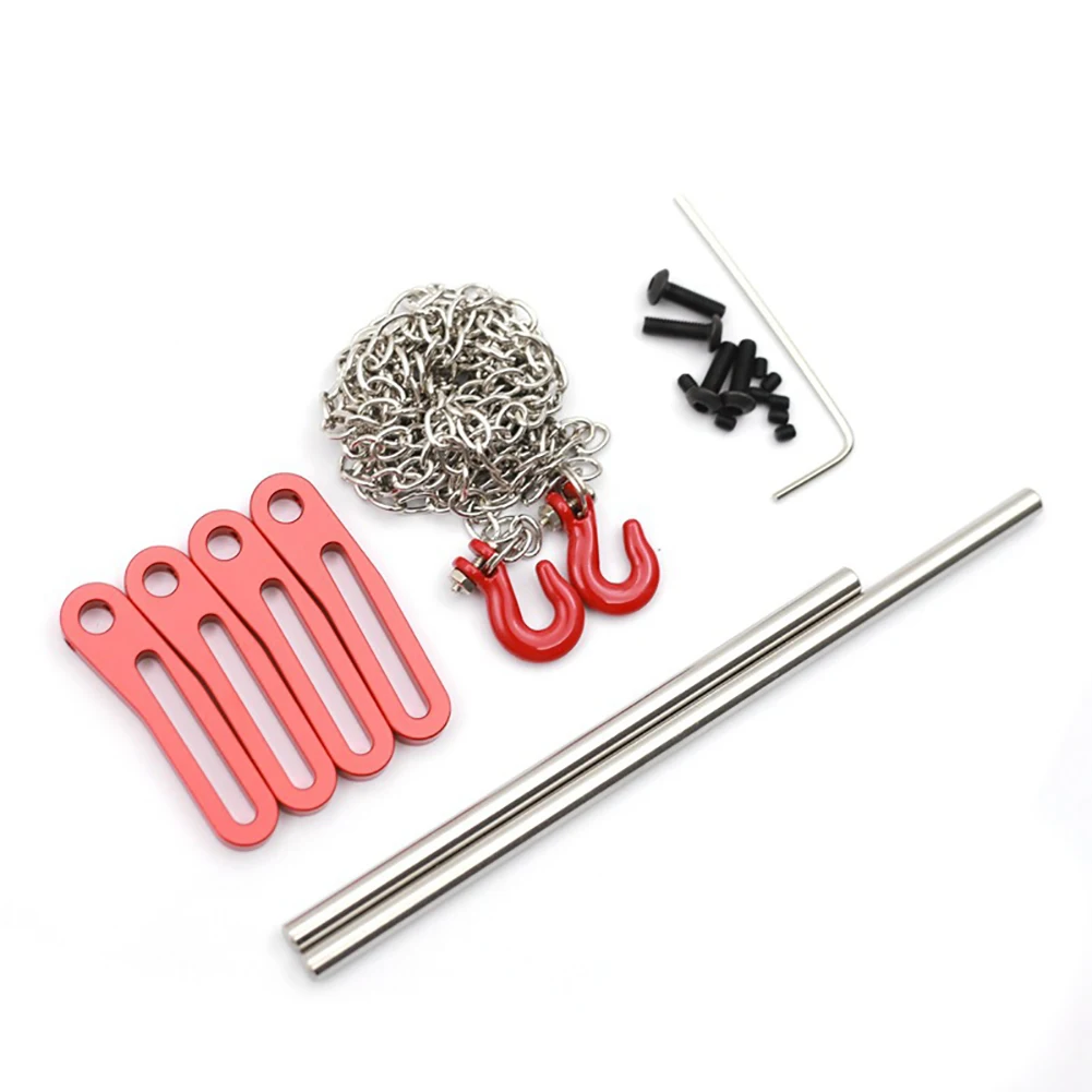Aluminum F&R Adjustable Bumper Set For Axial 1/10 SCX10 TRX4 Chassis LCG Builds