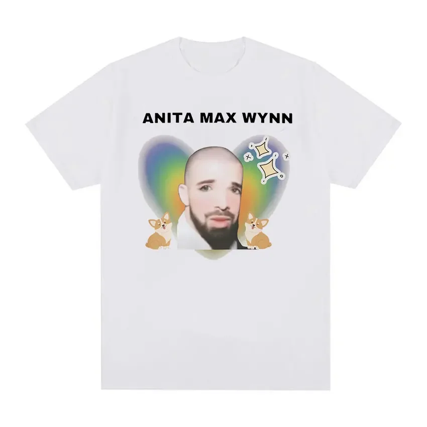 Men Hip Hop Retro fashion clothing T-Shirt Casual 100% Cotton Oversized Tshirt Anita Max Wynn Drake Meme Graphic T Shirts Funny