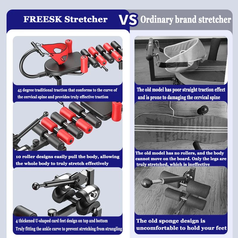 Luxury Version Lumbar Spine Stretcher, Spinal Traction Bed, Inverted Machine, Home Soothing Bed