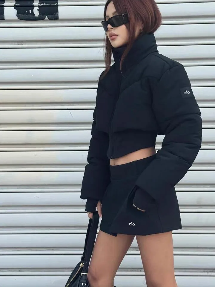 

Новое поступление, лоскутное пуховое пальто с воротником-стойкой на молнии, женское длинное пальто премиум-класса с хлопковой подкладкой, цвет све или длина