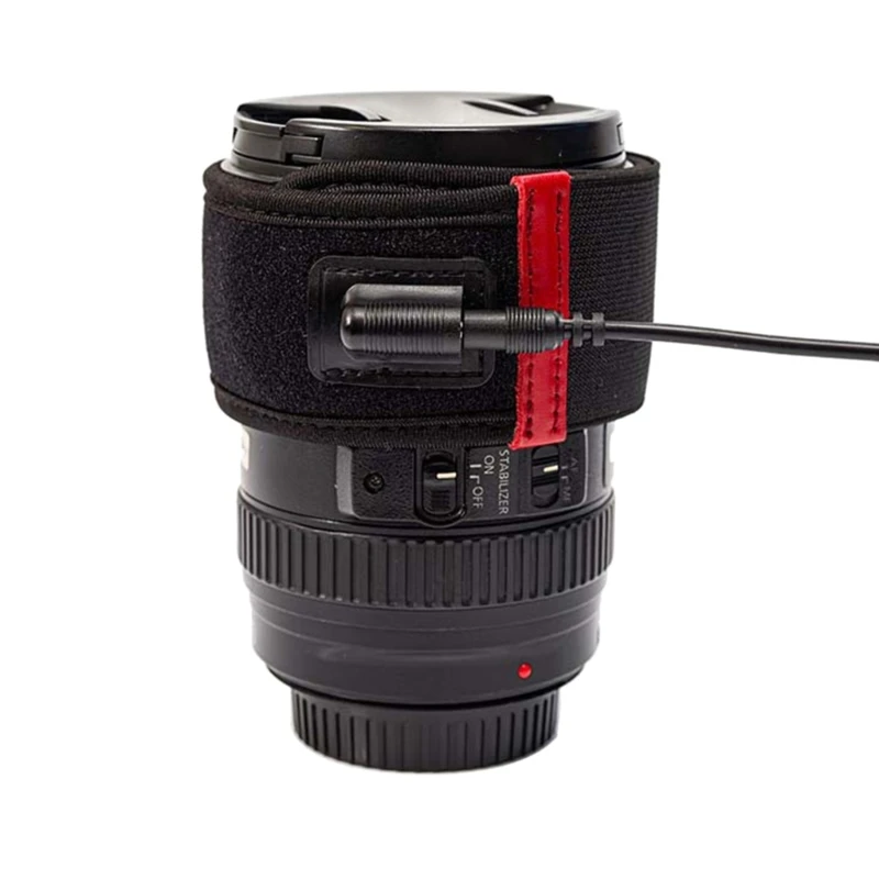 Cinturones calentadores lentes, tiras calentadoras lentes con USB para fotografía en clima frío, envío directo