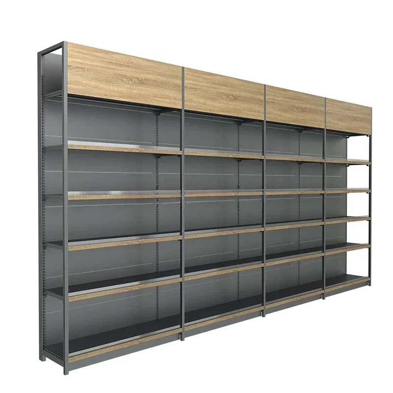 Hotter Shelving New Design Double Side Gondola Shelf Cold rolled steel Metal Supermarket Shelf