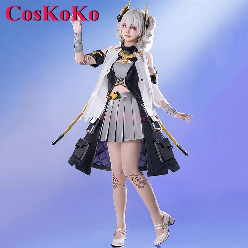 CosKoKo Prometheus Cosplay Game Honkai Impact 3 Costume Fashion Sweet Lovely Uniforms Women Halloween Party Role Play Clothing