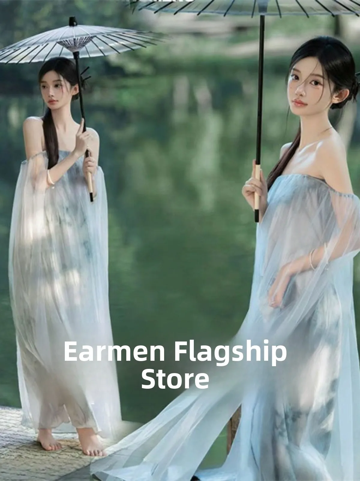 

Новое винтажное платье-бюстье в китайском стиле с эффектом окрашивания, для фотостудий, женская дизайнерская модель, национальная мода, одежда для портретной съемки