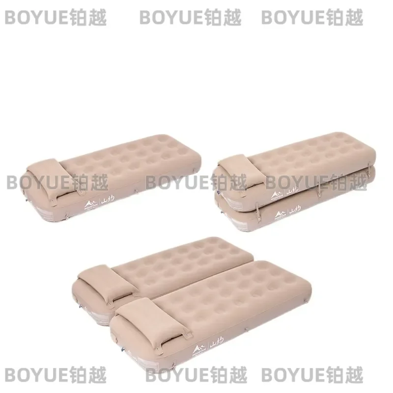 Automatic Inflatable Camping Mattress Outdoor Tent Sleeping Pad Foldable Air Bed for Single Double Hiking Travel Home Use