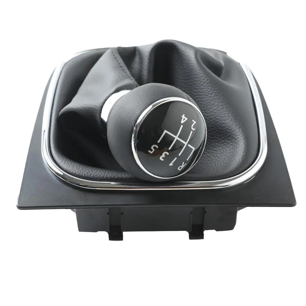 5/6 Speed Gear Shift Knob For Golf 5 6 For Jetta MK5 MK6 Car Stick Lever Shifter HandBall With Gaiter Boot Cover
