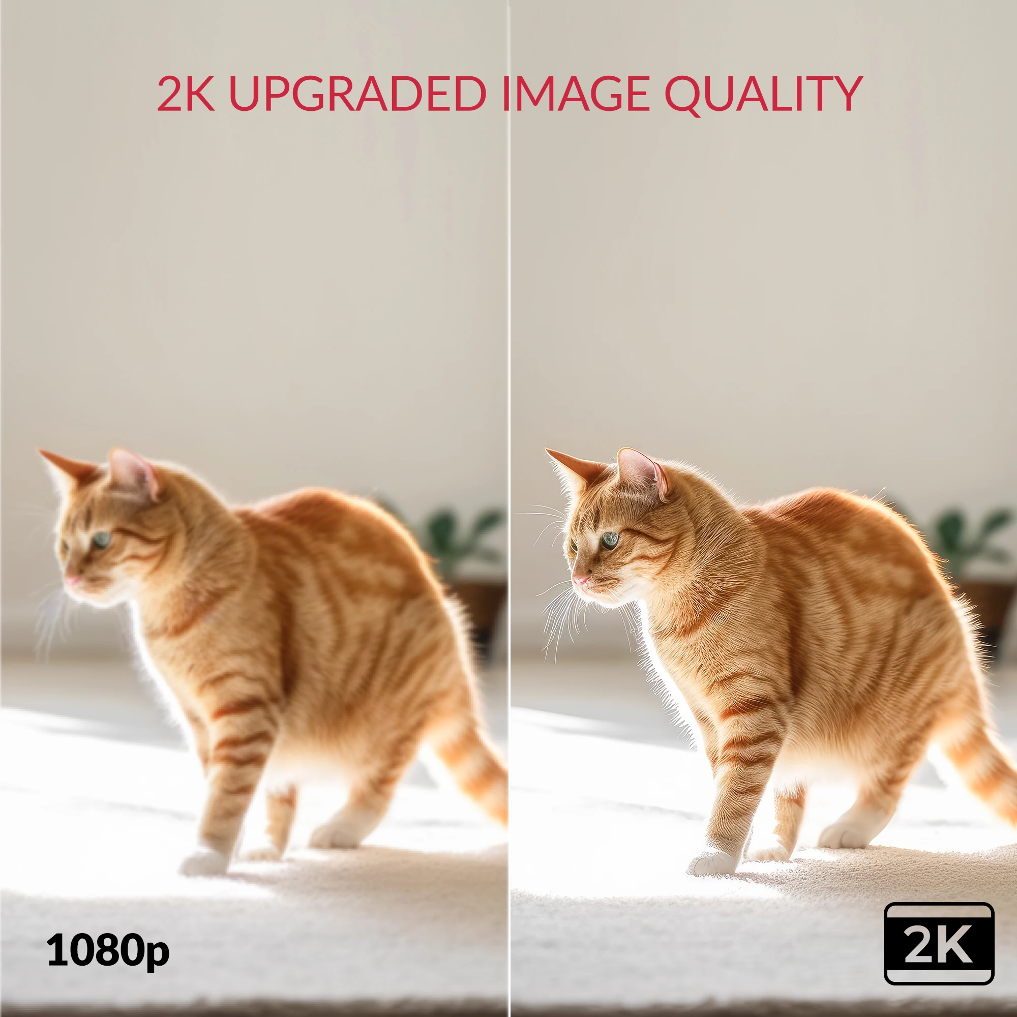 YI Pro Kamera Pengintai Wifi Rumah 2K IP CCTV Monitor Keamanan Cerdas untuk Perlindungan Hewan Peliharaan Bayi