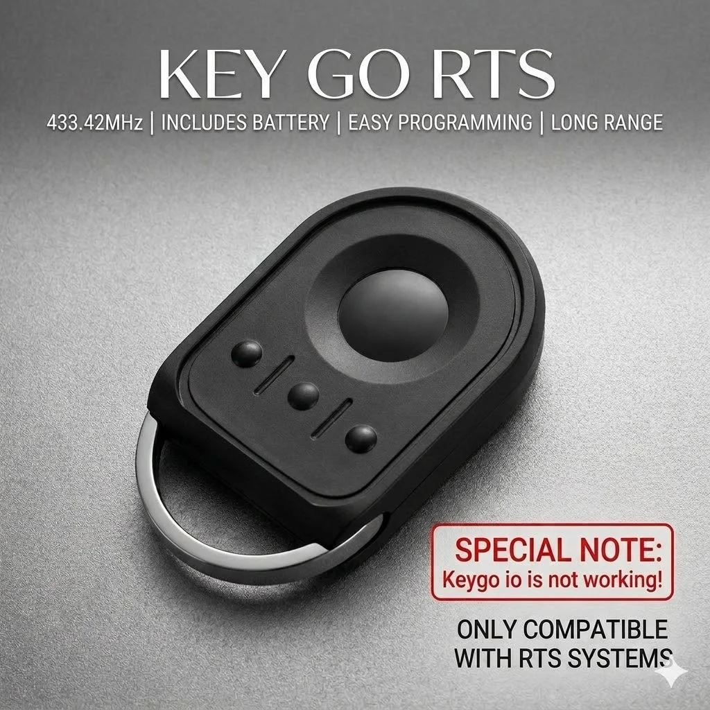 

1-20pcs Compatible with SOMFY Keygo 4RTS 1841064 1841026 Keytis NS 2 4 RTS 2RTS 4RTS 433.43MHz Garage Door Remote Control