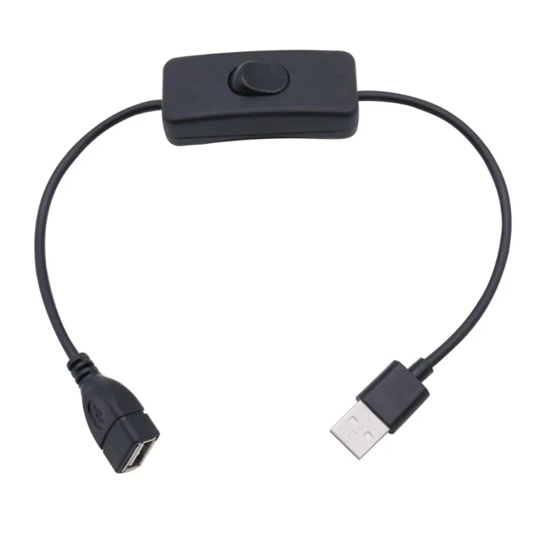 28cm USB Cable with Switch ON/OFF Cable Extension Toggle for USB LED String USB Gadget USB Power Supply Device Tools