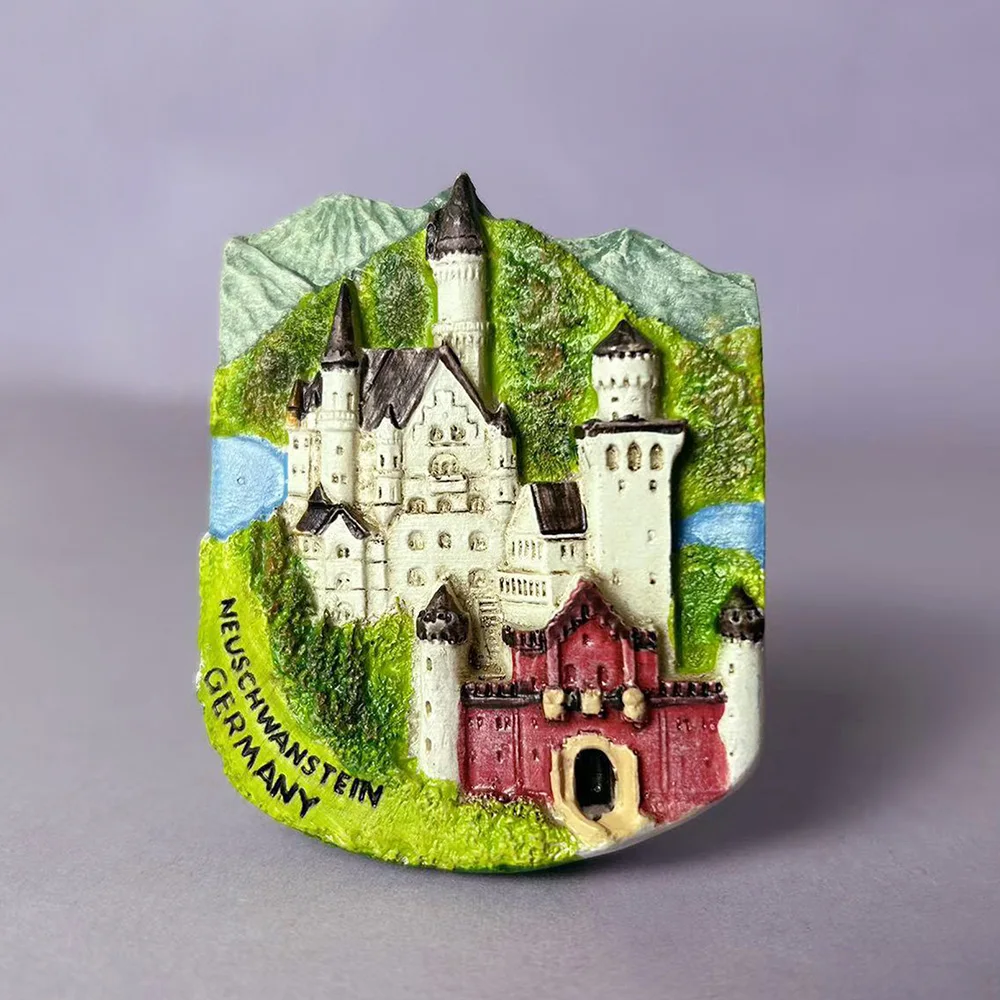 مغناطيس ثلاجة بعلامات عالمية مطبوعة ثلاثية الأبعاد، ديكور ثلاجة تذكارية شهيرة، هدية تذكارية فريدة لعشاق السفر #2