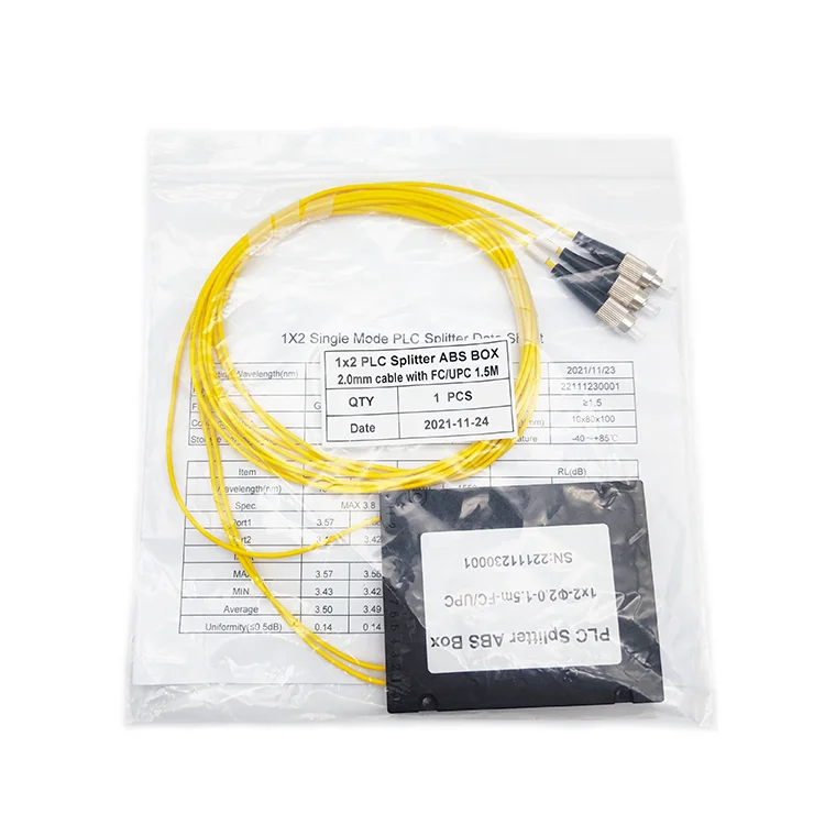 PLC Splitter With FC/UPC Connector Low Return Loss Fiber Optical Splitter Box Type PLC Splitter - view 6