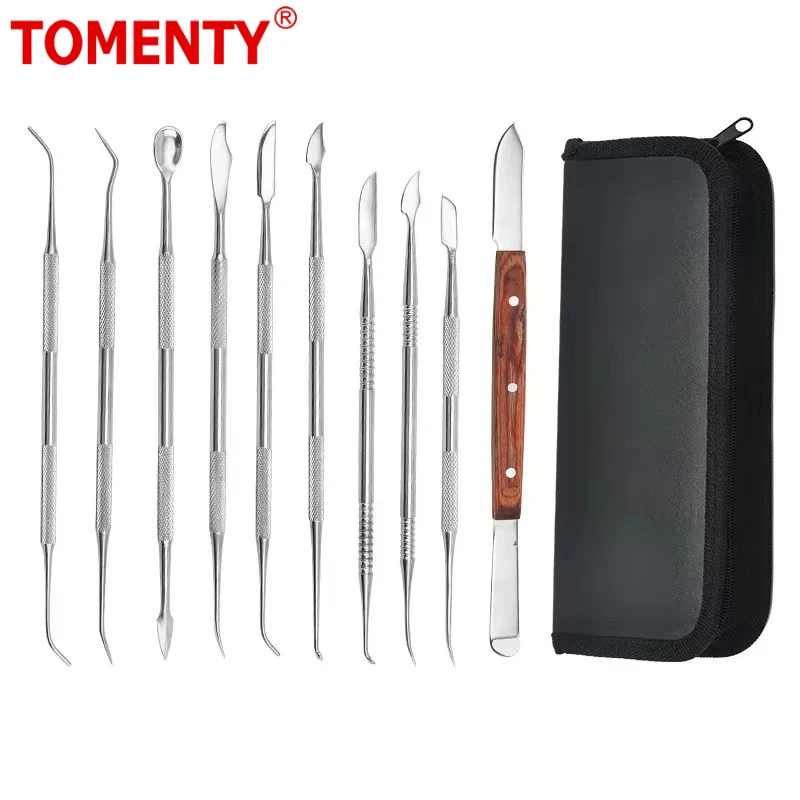 

Dental Spatula Plaster Knife Practical Stainless Steel Versatile Teeth Wax Carving Tool Set Dental Instrument Dentist Tools