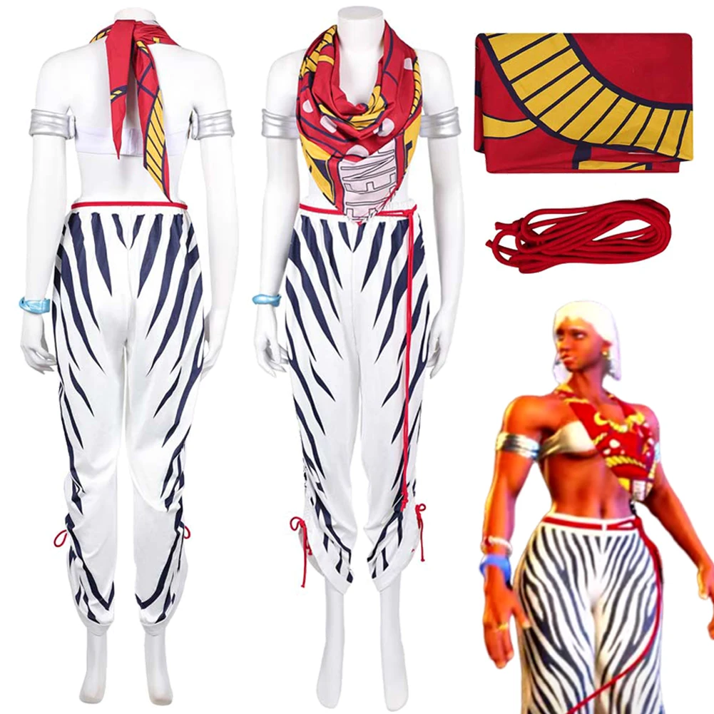 

Fancy Dress SF 6 Elena Cosplay For Women Clothing Fighter Game Costume Adult Woman Roleplay Fantasia Party Outfits