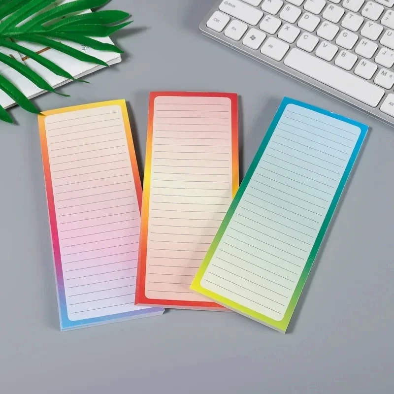 Gradient Magnetic Fridge Notepads To-Do List  sticky notes  Memo Pad Grocery Shopping Tearable Note Pad Reminders