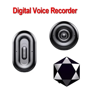 Mini voice recorder voice activated sound recording intelligent HD noise reduction voice dictaphone long time recording device MP3 player