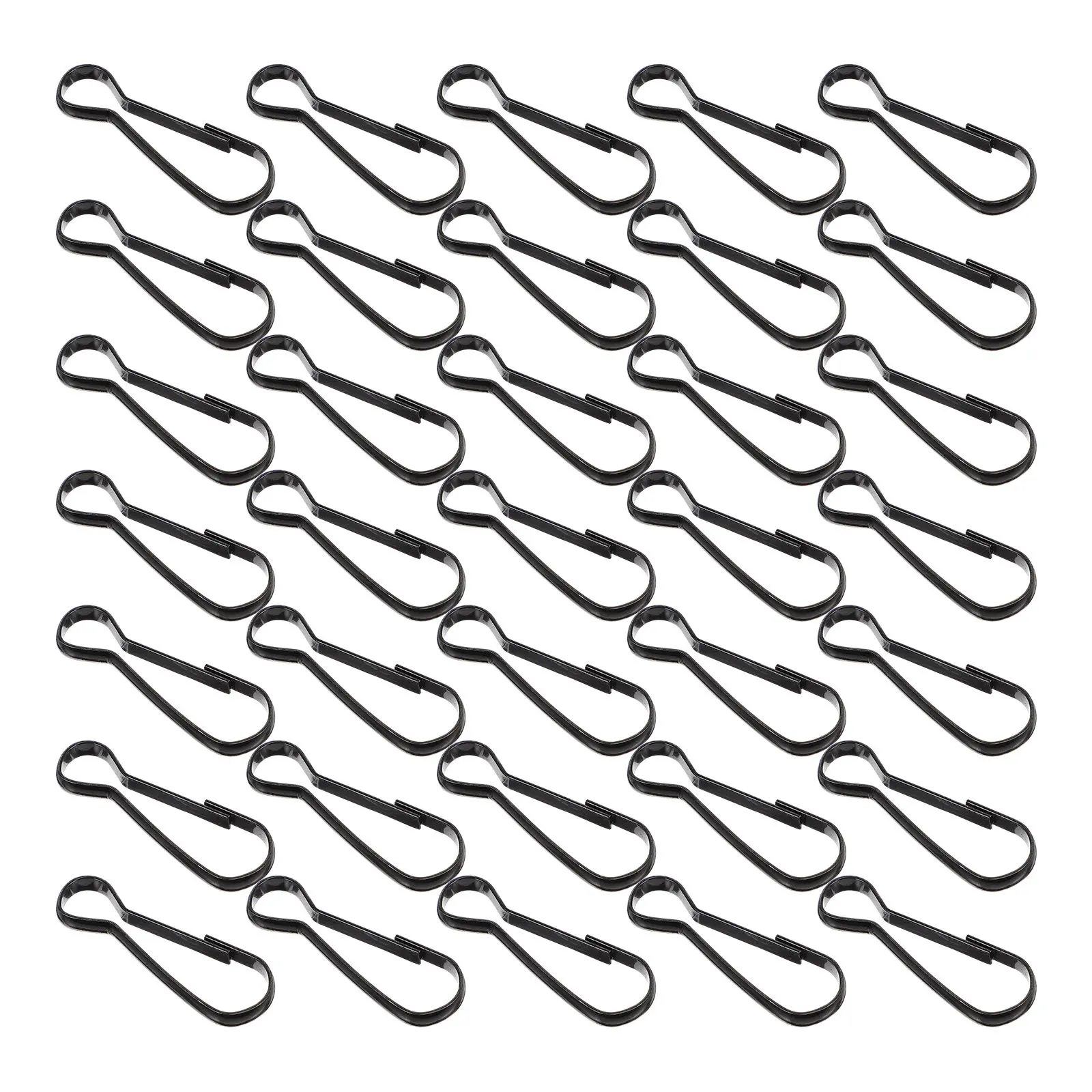 Heavy Duty Spring Snap Carabiner Hooks 100 Pack Metal Keychain Clips for Backpacks Keys and Outdoor Gear