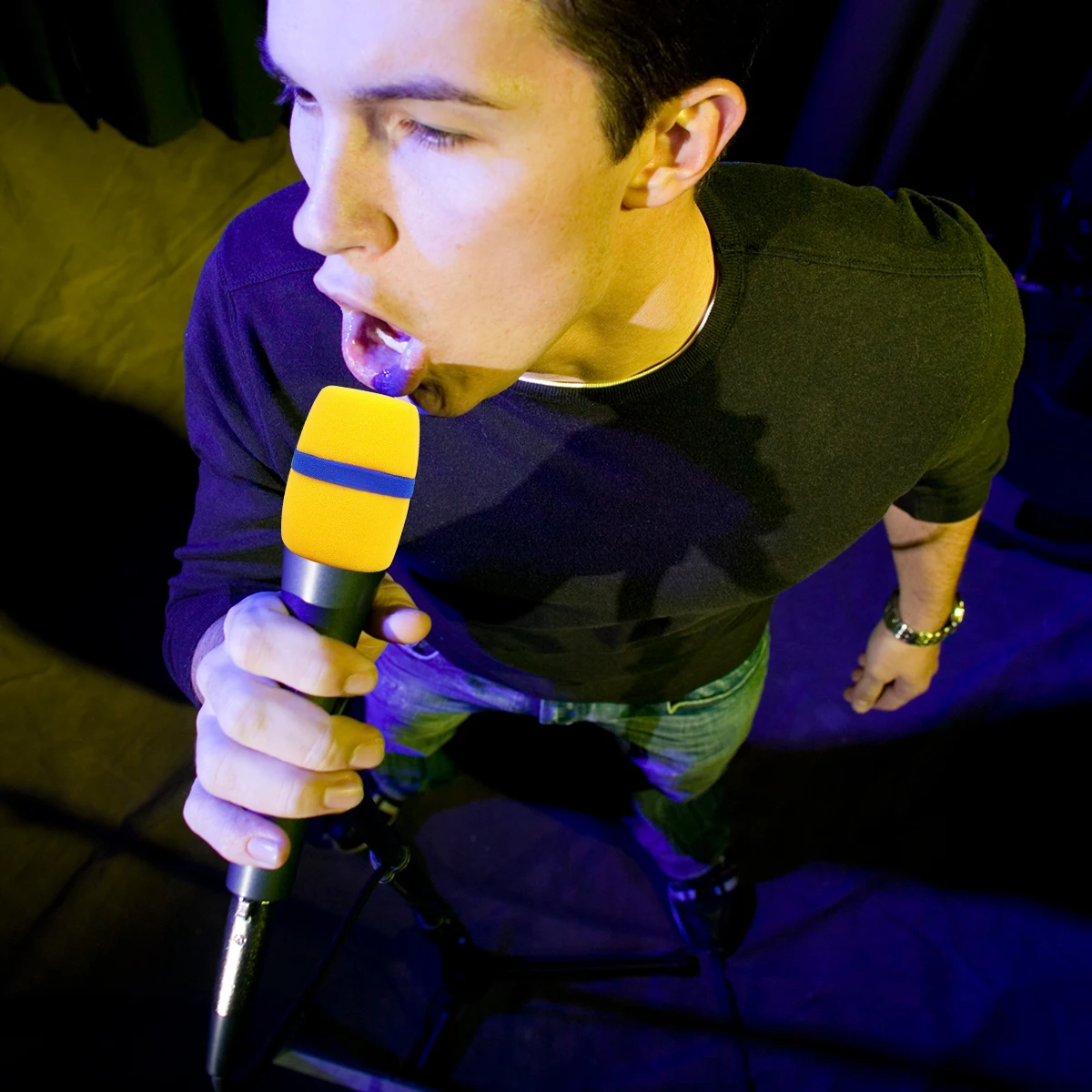 

10Pcs Microphone Sponge Cover Thick Breathable Windscreen for Handheld Mics Stage Performance Ktv Conference Vocal Use