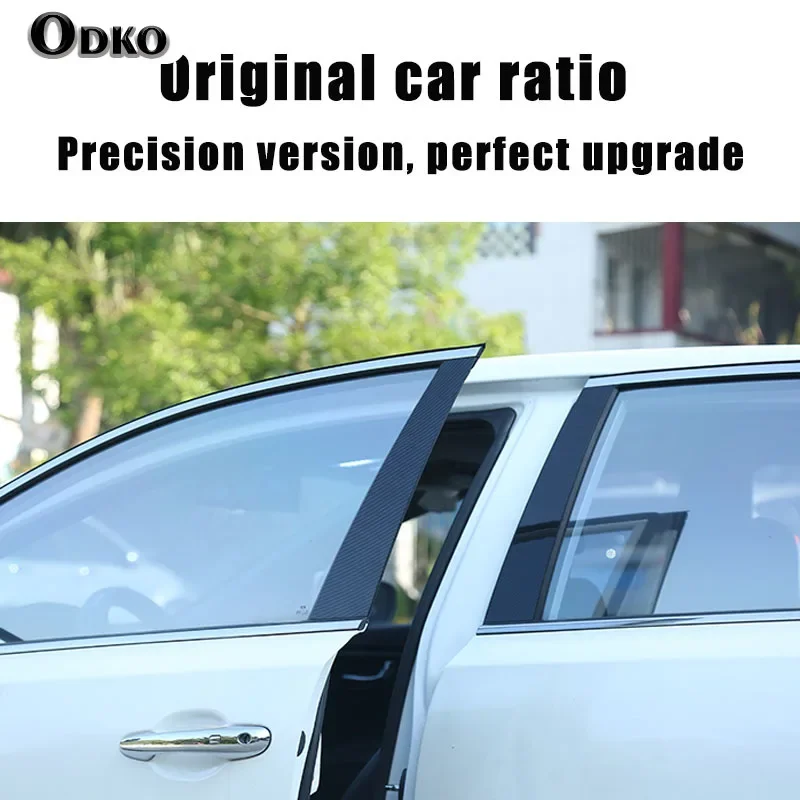 Piano Black Car Door Window Center Middle B C Column Pillar Post Cover Mirror Effect Trim Sticker For Mazda 2 Demio Sedan Yaris - view 2