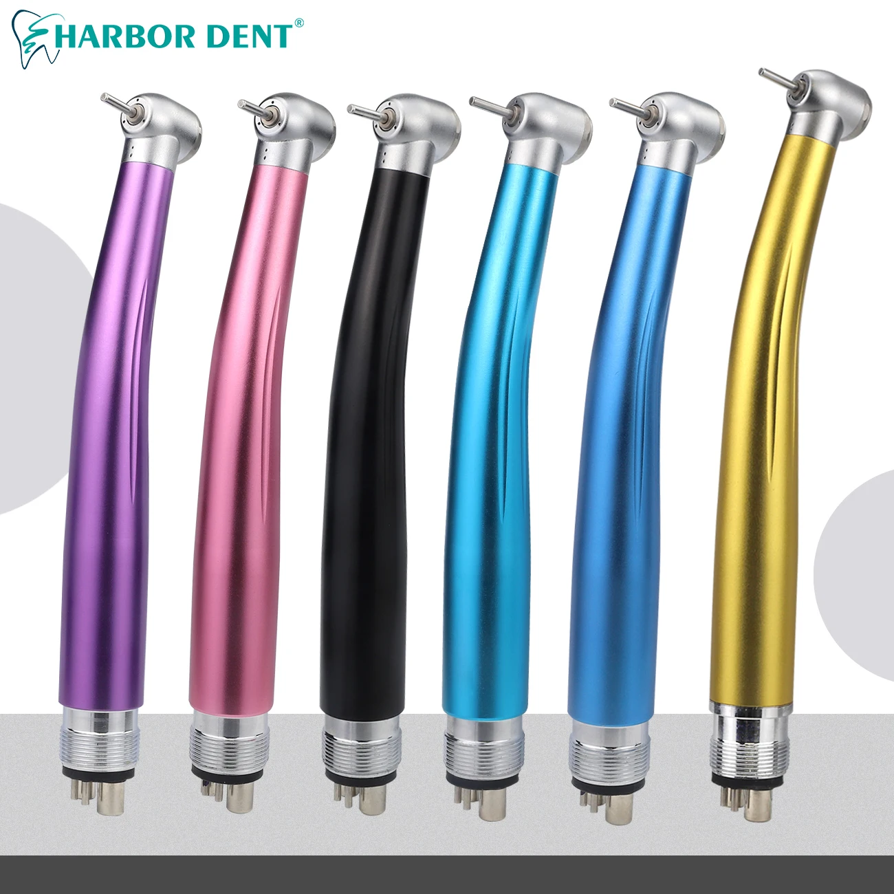 2/4 Holes Dental High Speed Handpiece Fit For NSK Single Point Water Spray Contra Angle Air Turbine Push Button