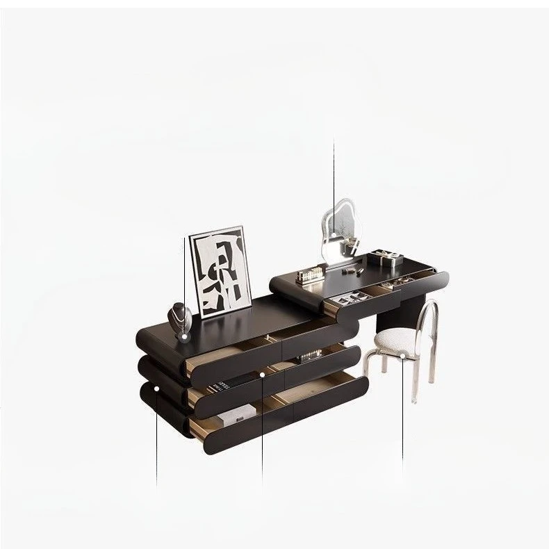 

Modern, simple, black, dresser, chest, integrated, household, all solid wood