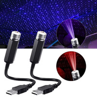 LED Car Roof Star Night Light Projector Atmosphere Galaxy Lamp USB Decorative Lamp Auto Roof Room Ceiling Starry Sky Night Light